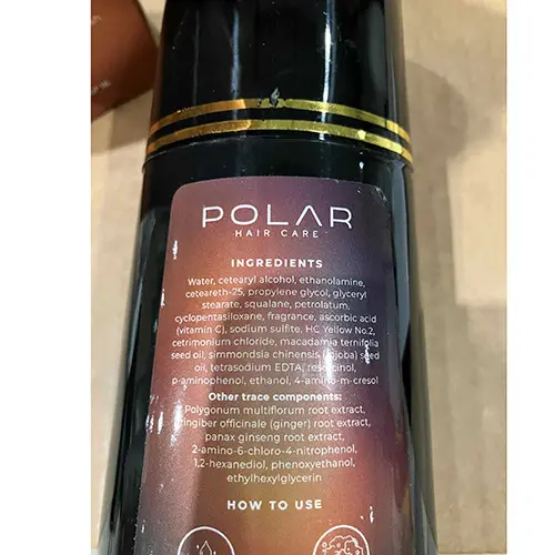 Foto dell’avviso ufficiale: Polar Hair Care Medium Brown Hair Dye Shampoo — rischio: Rischio chimico