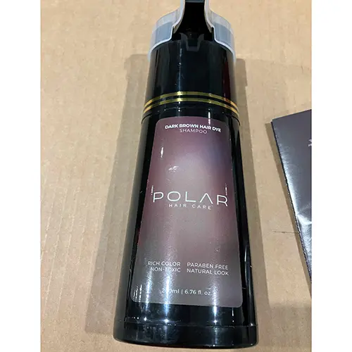 Foto dell’avviso ufficiale: Polar Hair Care Dark Brown Hair Dye Shampoo — rischio: Rischio chimico
