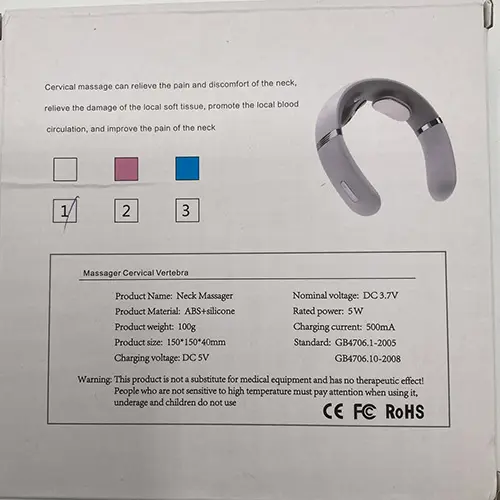 Foto dell’avviso ufficiale: Massager cervical Vertebra Massaggiatore per collo — rischio: Ambiente
