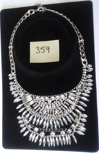 Photo de l’avis officiel: Nly Accessories Multi Stone Necklace Silver Collier — risque: Risque chimique