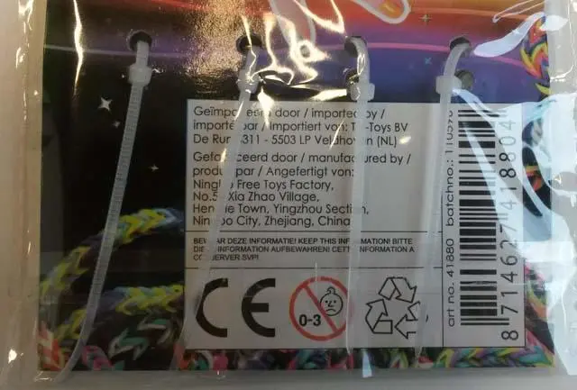 Foto dell’avviso ufficiale: TOI-TOYS Charms for Loom Bands Charms per bande di telai — rischio: Rischio chimico