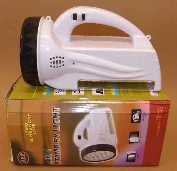 Photo de l’avis officiel: 222 2 in 1 Stamd-by Light Torche rechargeable — risque: Choc électrique & Incendie