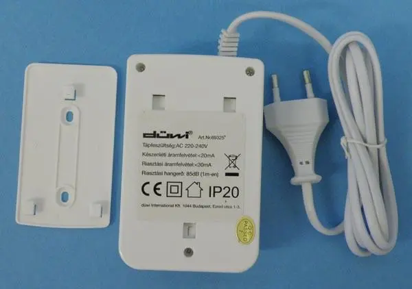 Foto uit de officiële melding: Düwi CO Melder 220-240V / Carbon Monoxide Alarm Koolmonoxidedetector — risico: Verstikking
