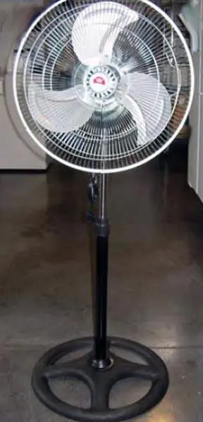 Foto aus der offiziellen Meldung: Changli Crow Whole House Air Circulator Elektrischer Ventilator — Risiko: Elektrischer Schlag & Verletzungen