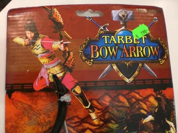 Foto dell’avviso ufficiale: Tarbet Bow Arrow Set di arco e freccia — rischio: Rischio chimico & Ostruzione delle vie aeree