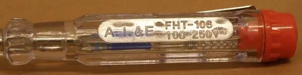 Photo from the official notice: A.I.&amp;E. (on the product); LIFETIME TOOLS (on the p Voltage Tester Set — electric shock risk