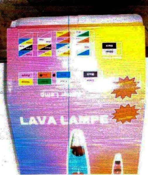Photo de l’avis officiel: Lava Lampe (COUNTERFEIT PRODUCT) Lampe électrique — risque: Choc électrique