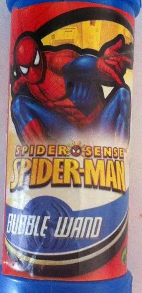 Foto dell’avviso ufficiale: Marvel Spider Sense SPIDER-MAN Bubble wand Bolle di sapone — rischio: Rischio microbiologico