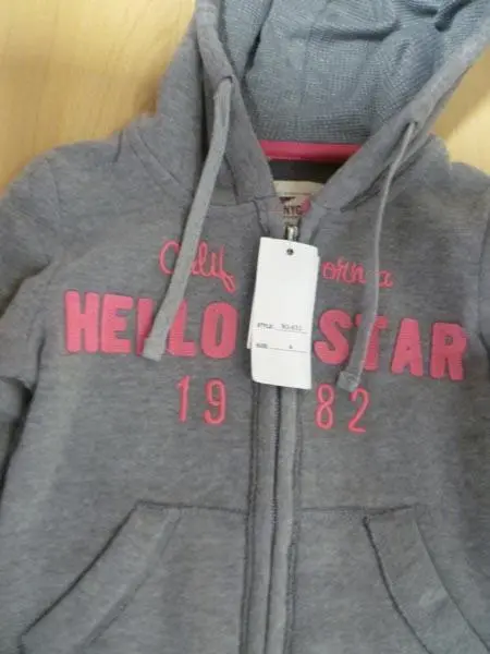 Photo from the official notice: QUENNY GIRL-  California 1985 children’s sweatshirt — strangulation risk
