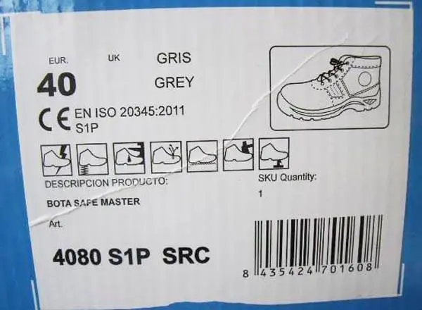 Photo de l’avis officiel: Safe Master Bottes de sécurité pour hommes — risque: Risque chimique