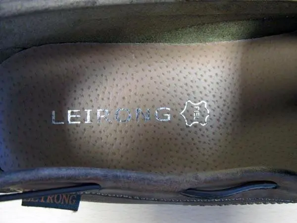Photo de l’avis officiel: Leirong Chaussures en cuir pour hommes — risque: Risque chimique