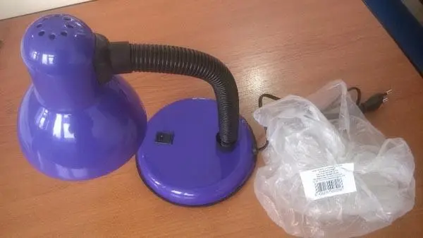 Foto do aviso oficial: Lampa de Birou Lâmpada de mesa — risco: Choque elétrico