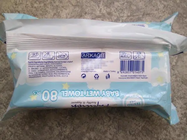 Photo de l’avis officiel: Papilion BABY Wet towel Lingettes humides — risque: Risque chimique