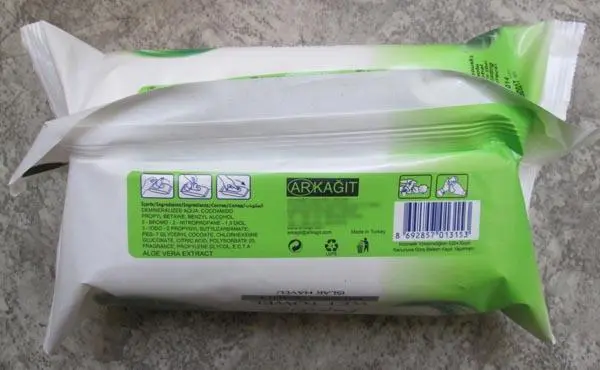 Photo de l’avis officiel: Papilion Wet towel Aloe Vera Lingettes humides — risque: Risque chimique
