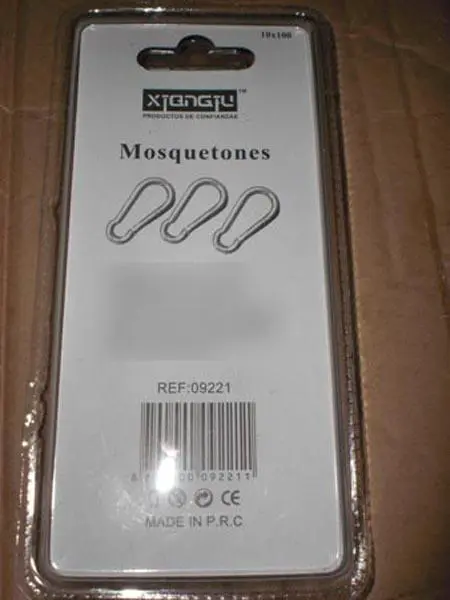 Photo de l’avis officiel: XIANGFU Mosquetones Mousqueton en métal — risque: Blessures
