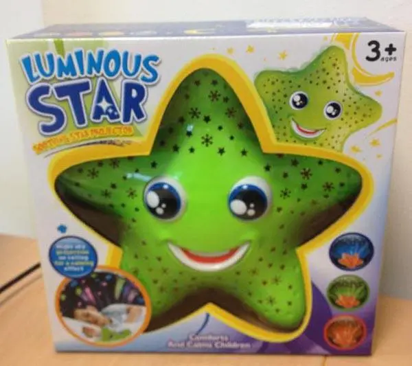 Foto do aviso oficial: Color Baby Luminous star Estrela do brinquedo musical — risco: Engasgamento