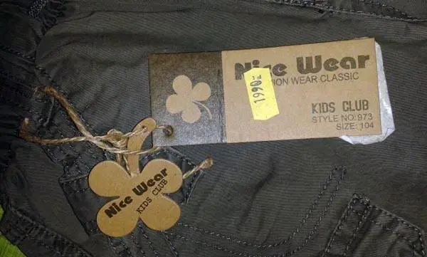 Foto uit de officiële melding: Nice Wear Kinderbroeken — risico: Verwonding