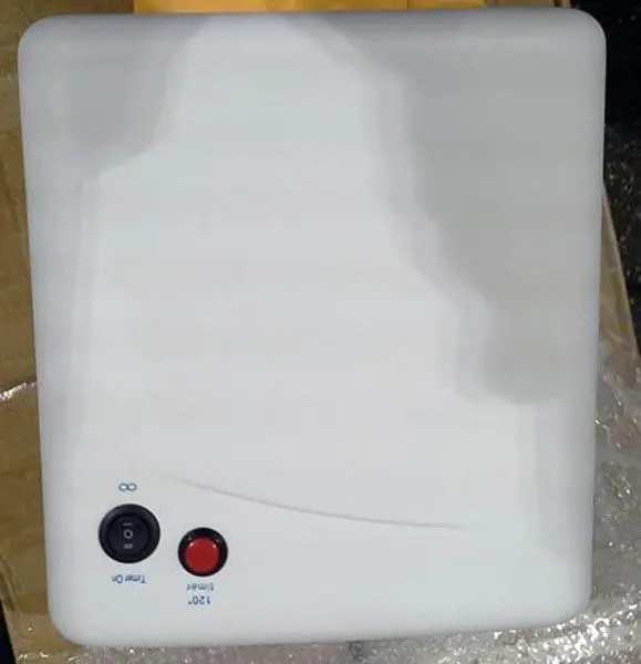 Foto do aviso oficial: Proxima Direct UV Lamp Lâmpada de unhas UV — risco: Choque elétrico