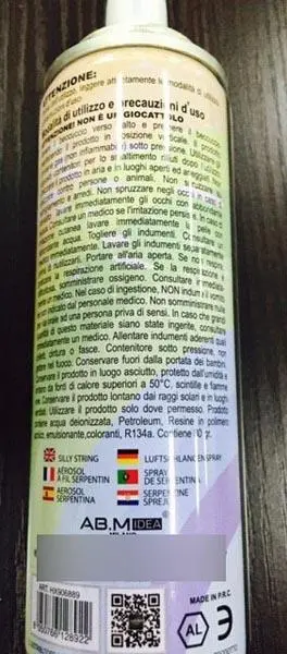 Photo de l’avis officiel: Abm Stelle Filanti Pulvérisation d’aérosol à cordes stupides — risque: Environnement