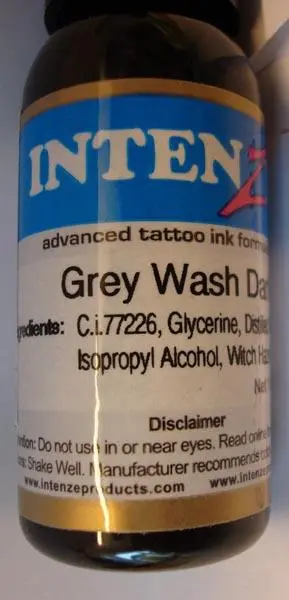 Foto dell’avviso ufficiale: Intenze Grey wash dark Inchiostro del tatuaggio — rischio: Rischio chimico (A12/0669/15)