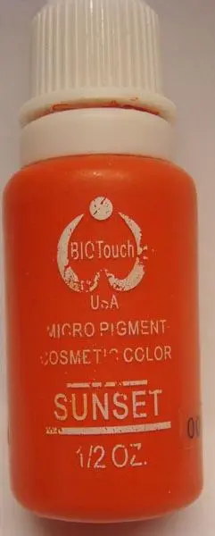 Foto do aviso oficial: BioTouch Micro Pigment Cosmetic Color SUNSET Tinta de tatuagem — risco: Químico
