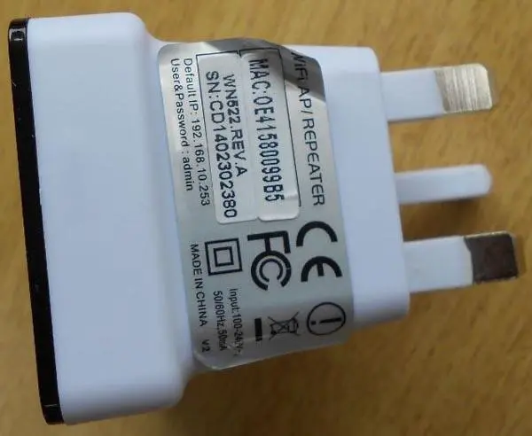 Photo from the official notice: Wireless-N Mini Router wireless router — electric shock risk