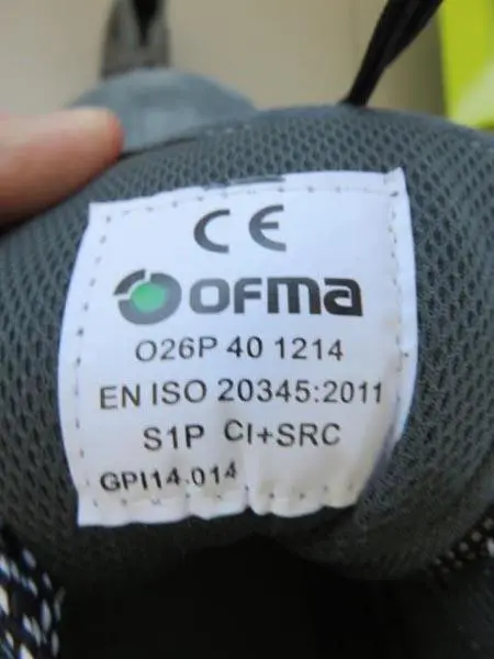 Photo de l’avis officiel: Ofma Corbeta Bottes de sécurité — risque: Risque chimique