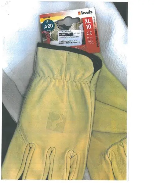 Photo de l’avis officiel: KWB/Stronghand Gants de protection — risque: Risque chimique