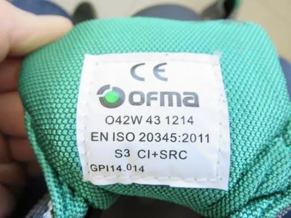 Photo de l’avis officiel: Ofma Olimpia Bottes de sécurité — risque: Risque chimique