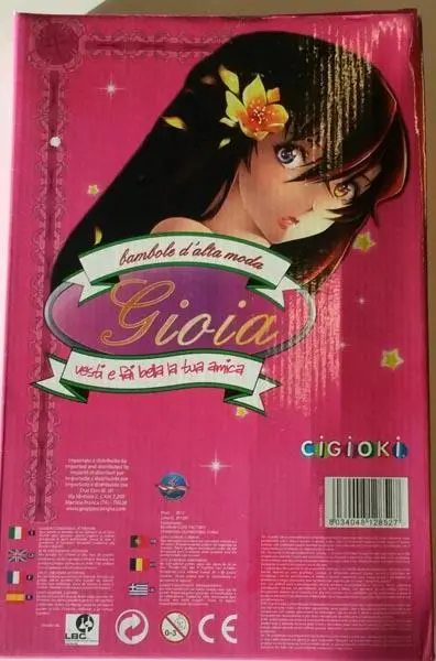 Foto do aviso oficial: Cigioki Gioia Boneca de plástico com acessórios e contas — risco: Químico