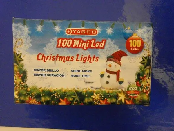 Foto dell’avviso ufficiale: YAGOO 100 Mini Led Christmas Lights Catena di illuminazione — rischio: Scossa elettrica