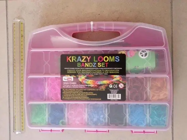 Foto do aviso oficial: Krazy Looms Bandz Bandas de tear com encantos — risco: Químico