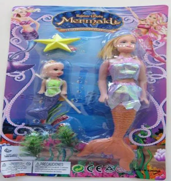 Foto aus der offiziellen Meldung: Samefa 1) Beauty In Marine Trip, 2) Rejoice baby Mermaid, 3) Xinbeier Plastikpuppe — Risiko: Chemikalie