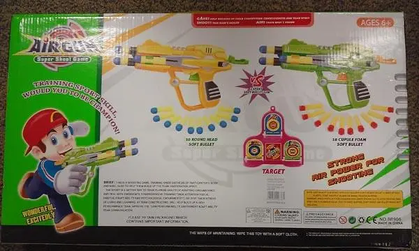 Foto dell’avviso ufficiale: Canhui Airgun - Super Shoot Game Set di armi giocattolo — rischio: Ostruzione delle vie aeree
