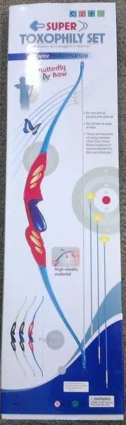 Foto do aviso oficial: Super Archer Butterfly Bow - Super Toxophily Set Arco e flecha set — risco: Ferimentos