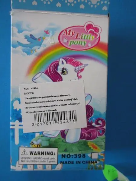 Photo de l’avis officiel: My Littly Pony (COUNTERFEIT) - Heng Fa Jouet en plastique — risque: Risque chimique