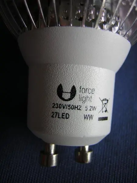 Photo de l’avis officiel: force light Ampoule LED — risque: Choc électrique