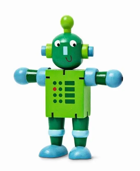 Foto do aviso oficial: Tiger Wood Robot Robô de brinquedo de madeira — risco: Engasgamento