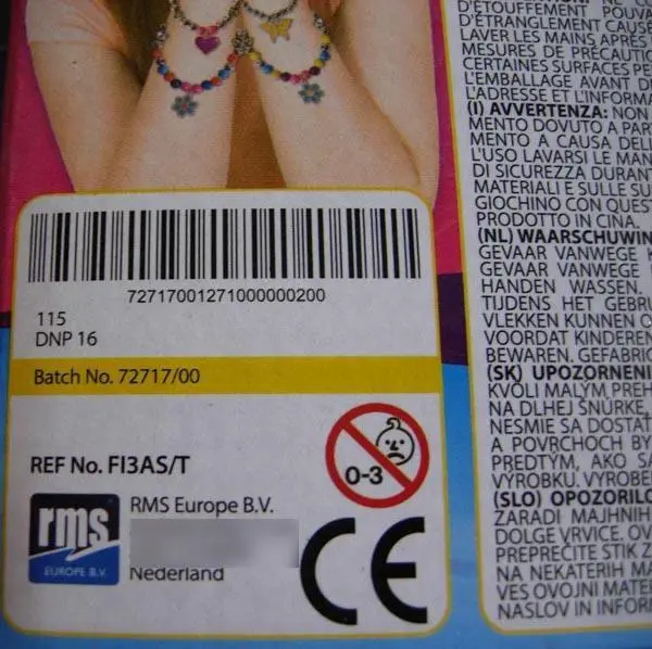 Foto dell’avviso ufficiale: Grafix Set di gioielleria — rischio: Rischio chimico