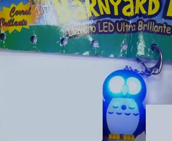 Photo from the official notice: Barnyard Brites key-ring — damage to sight risk