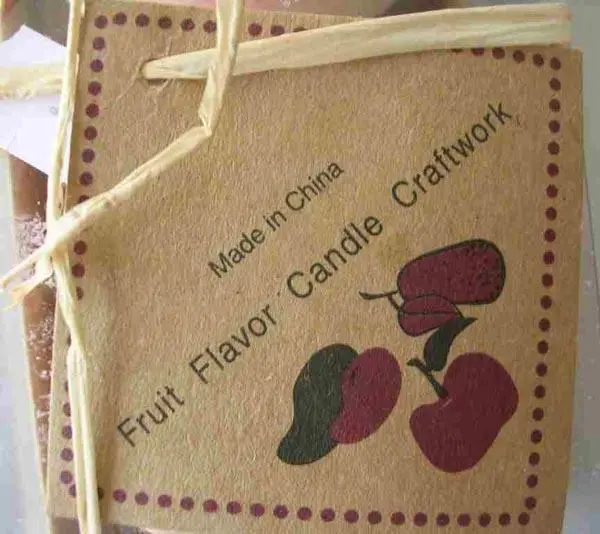 Photo de l’avis officiel: Fruit Flavor Candle Craftwork Bougies décoratives — risque: Étouffement