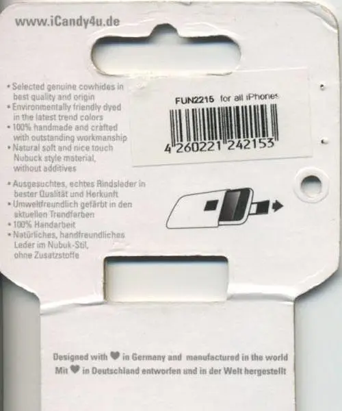 Photo de l’avis officiel: iCandy Couverture de téléphone portable — risque: Risque chimique