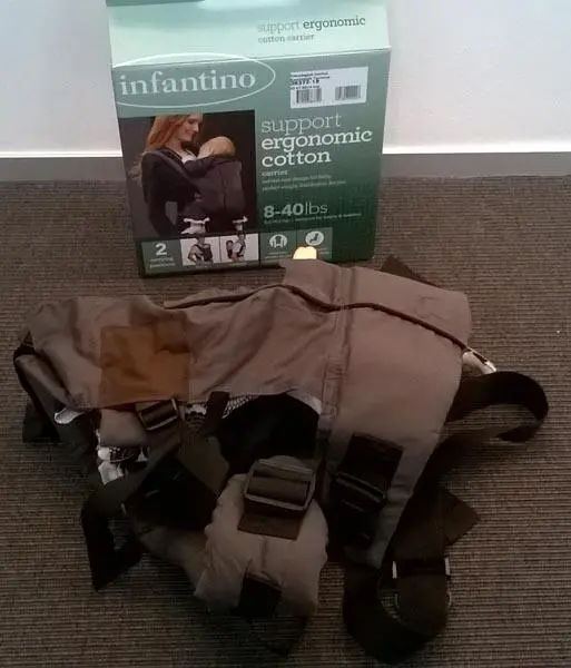 Photo de l’avis officiel: Infantino Support ergonomic cotton carrier Porte-bébé — risque: Risque chimique