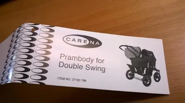 Photo de l’avis officiel: Carena Prambody for Double Swing Matelas pour lit bébé — risque: Risque chimique