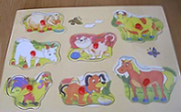 Foto do aviso oficial: Puzzle Wooden Tabs Quebra-cabeças de madeira — risco: Engasgamento