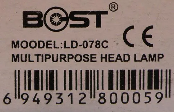 Photo de l’avis officiel: Bost Multipurpose Head Lamp / Akkulátor fejlámpa Phare rechargeable — risque: Choc électrique