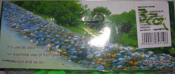 Foto aus der offiziellen Meldung: River Rocks Dekorkavics Csomag Dekorative Steine — Risiko: Ersticken