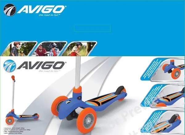 Photo de l’avis officiel: Avigo Twist N Run Scooter Scooter jouet — risque: Blessures