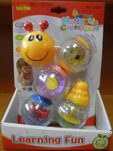 Photo de l’avis officiel: Baby Star Magnetic Caterpillar - Learning fun Jouet de hochet — risque: Blessures