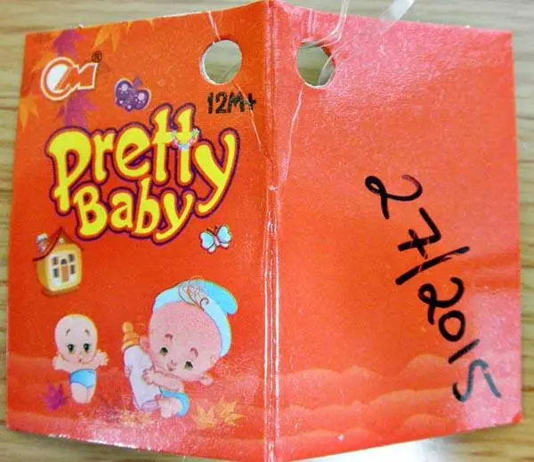 Foto do aviso oficial: OM Pretty Baby Boneca de plástico — risco: Engasgamento
